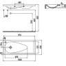 CREAVIT Раковина TP101 мебельная (45*100 см)