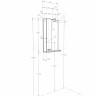 Зеркальный шкаф Aquaton Бекка PRO 50 белый, дуб сомерсет 1A214502BAC20