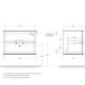 Колонна подвесная с двумя распашными дверцами, реверсивная Cezares 54965