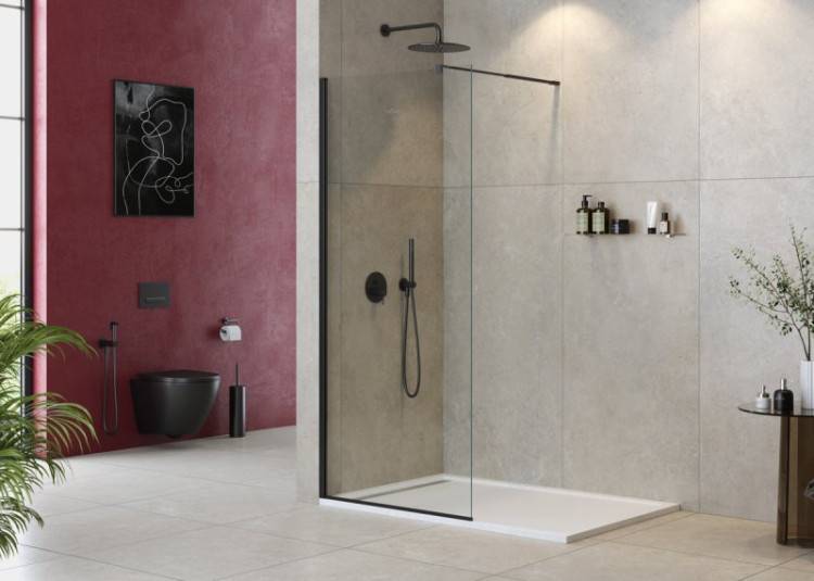 Душевая перегородка LIBERTA-L-1 Cezares LIBERTA-L-1-95-C-NERO