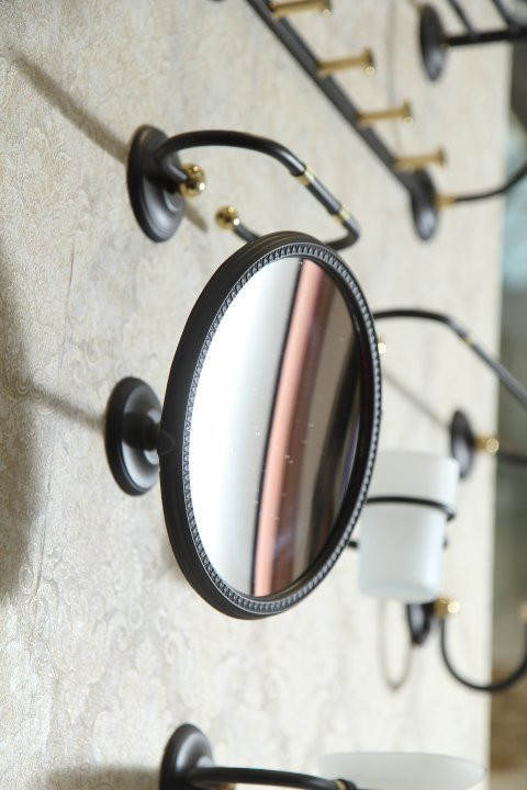 Увеличительное зеркало подвесное ART&MAX AM-2143-Nero/Do-Ant