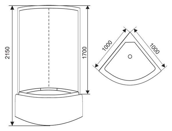 Душевая кабина Arcus AS-113 100x100