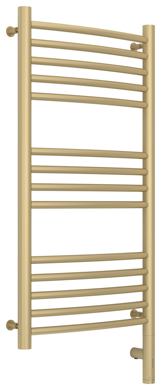 Полотенцесушитель электрический Сунержа Богема 3.0 выгнутая 800х400 МЭМ правый Матовая шампань