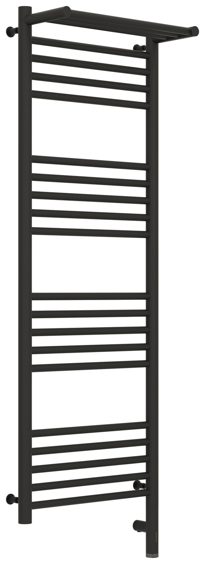 Полотенцесушитель электрический Сунержа Богема с полкой 3.0 1200х400 / МЭМ правый Тёмный титан муар