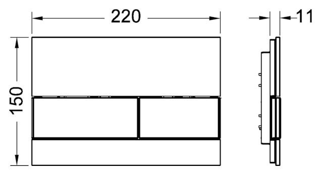 Кнопка смыва Tece Square 9240806 для унитаза