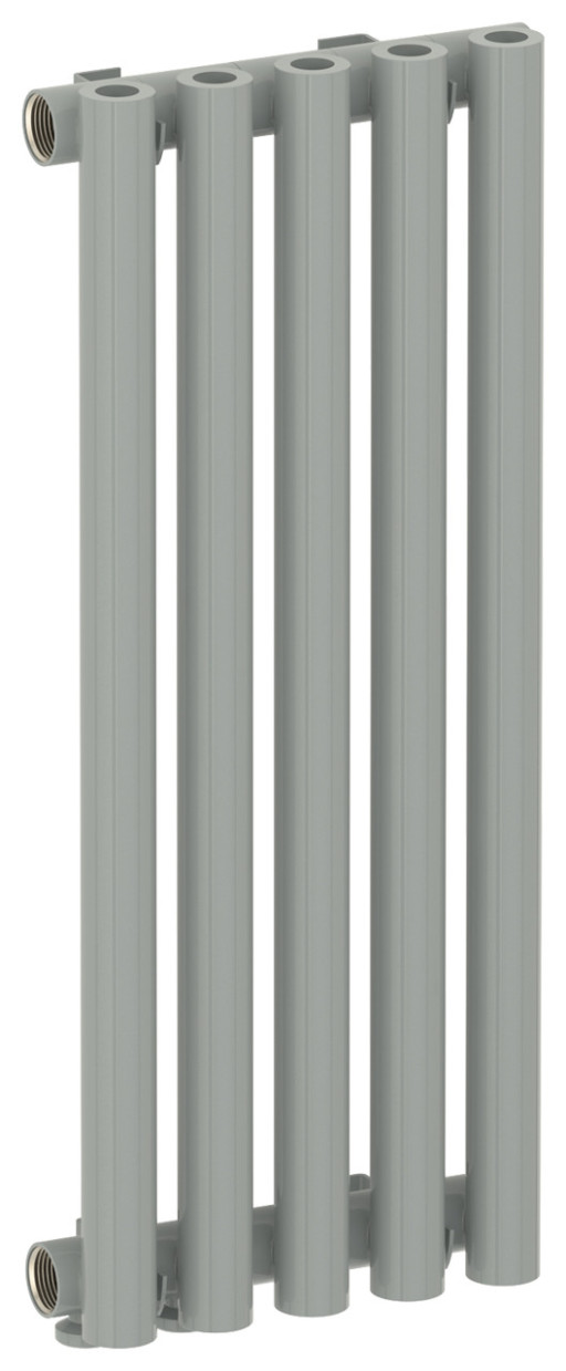 Отопительный радиатор Сунержа Эстет-0 EU50 левый 500х225 5 секций RAL 7042 Транспортный серый A