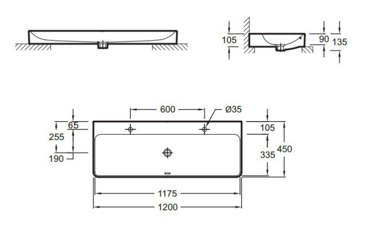 Раковина Jacob Delafon Vox 120 EVA122-00
