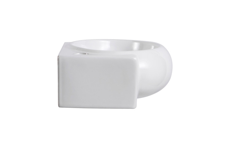 Раковина подвесная угловая Aquatek AQ5303-00 420*280*145 мм , смеситель слева