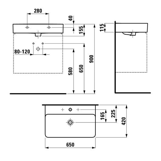 Раковина Laufen Val 65 8.1028.4