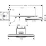 Верхний душ Hansgrohe Rainmarket Select 460 3jet 24007400