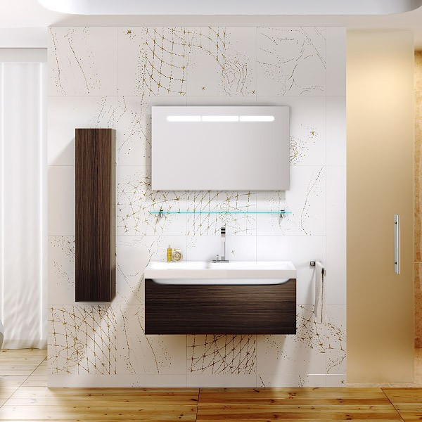 Тумба под раковину Aqwella Верона 80 подвесная