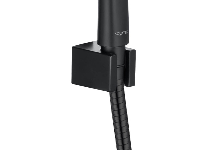 Душевой набор Aquatek, матовый черный AQ2010MB