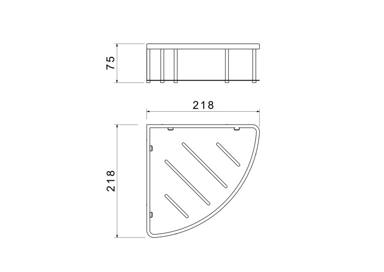 Угловая полка Aquatek AQ4926CR