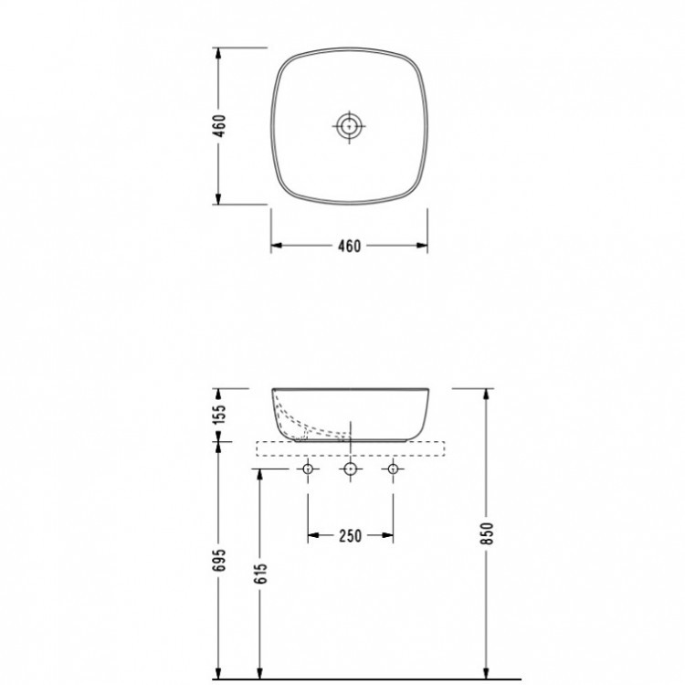 Раковина-чаша Serel 46 3049