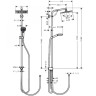 Душевая стойка Hansgrohe Crometta Showerpipe Reno EcoSmart 27289000