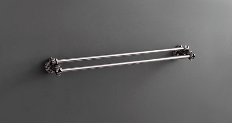 Полотенцедержатель двойной подвесной 60 см ART&MAX AM-B-0828 ART&MAX AM-0828-T