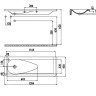CREAVIT Раковина TP120 мебельная (45*120 см)