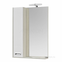 Зеркальный шкаф Aquaton Бекка PRO 60 белый, дуб сомерсет 1A214602BAC20