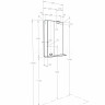 Зеркальный шкаф Aquaton Бекка PRO 60 белый, дуб сомерсет 1A214602BAC20