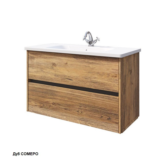 СИЭТЛ тумба 100 два ящика для раковины Эйфория-100