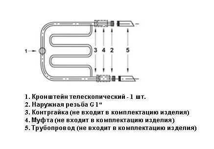 Полотенцесушитель Стилье Тандем 500х650