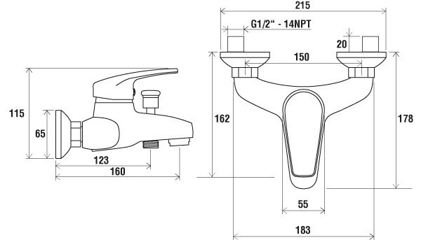 Смеситель Ravak Neo NO 022.00