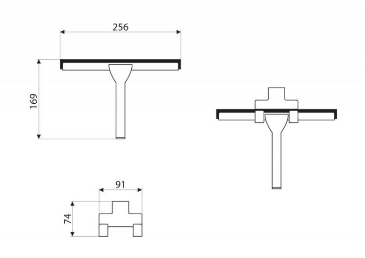 Скребок-водосгон с держателем ART&MAX AM-G-9366/311