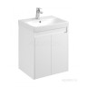 Тумба под раковину AQUATON Сканди Doors 55 белый глянец, белый матовый, 1A278801SD010