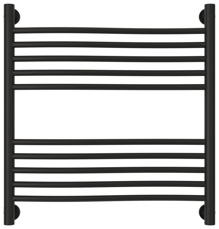 Полотенцесушитель водяной Сунержа Флюид+ 600х600 Матовый чёрный