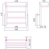 Полотенцесушитель водяной Стилье Универсал-54 500х400 (Полка + 3) П 21 Без покрытия