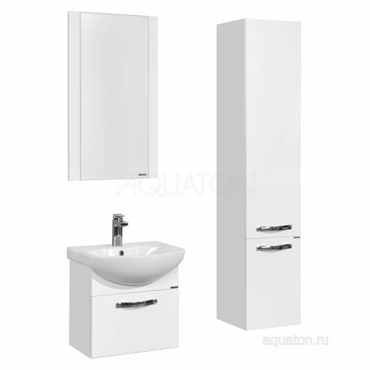 Тумба под раковину Aquaton Ария 50 подвесная белый 1A140301AA010