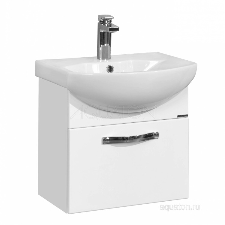 Тумба под раковину Aquaton Ария 50 подвесная белый 1A140301AA010