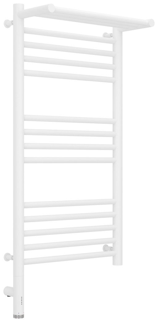 Полотенцесушитель электрический Сунержа Богема с полкой 3.0 800х400 / МЭМ левый Матовый белый