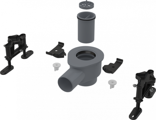 Сифон DN50 и комплект регулируемых ног Alcadrain APZ-S12