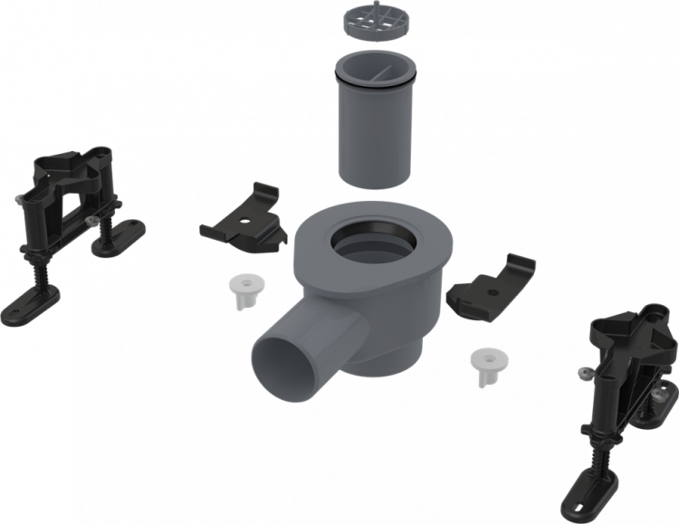 Сифон DN50 и комплект регулируемых ног Alcadrain APZ-S12