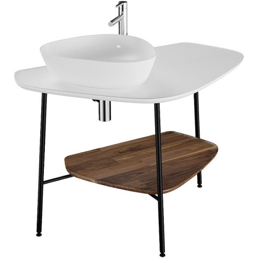 Столешница Plural 100 см, левосторонняя, матовый белый