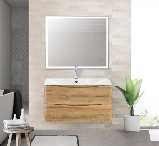 Раковина из искусственного камня, 800х455х145 BelBagno BB800/455-LV-ART-ALR-NERO