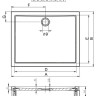 Акриловый поддон для душа Riho Davos 271 DA71 80x90x5
