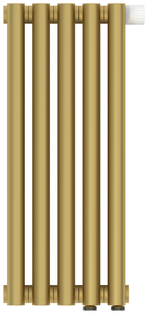 Отопительный радиатор Сунержа Эстет-0 EU50 правый 500х225 5 секций Матовое золото