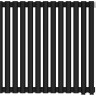 Отопительный радиатор Сунержа Эстет-00 EU50 500х585 13 секций Матовый чёрный