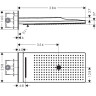 Верхний душ Hansgrohe Rainmarket Select 580 3jet 24001600
