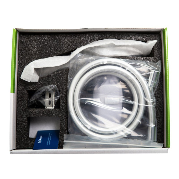 Смеситель для ванны и душа в комплекте с ручным душем, шлангом и держателем Cezares DUE-VASM-CRM