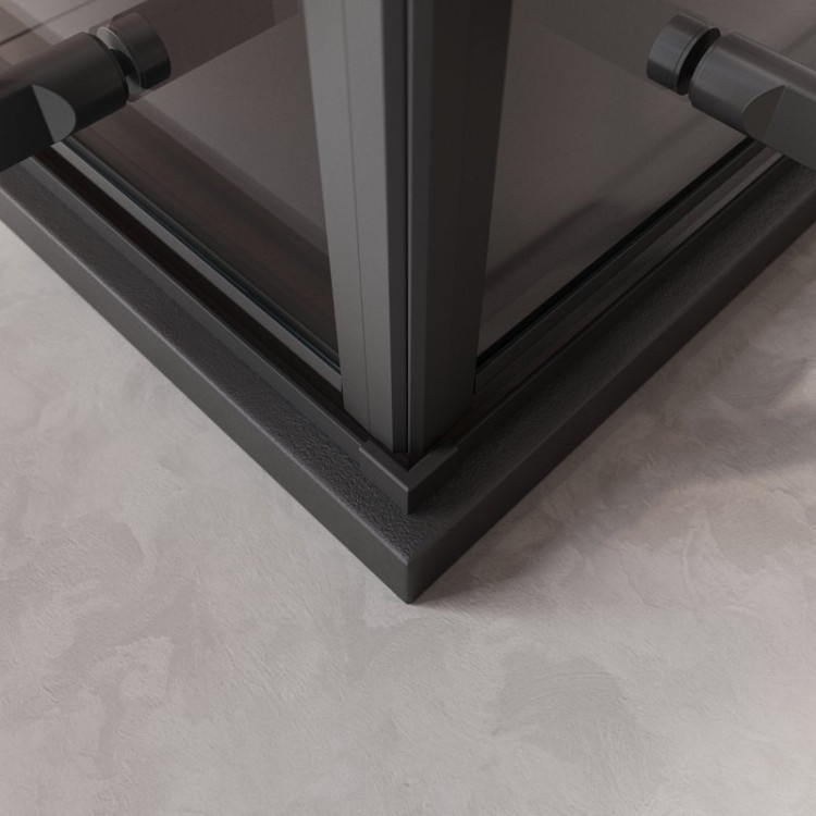 Душевой уголок LINER-A-2 Cezares LINER-A-2-90-C-NERO