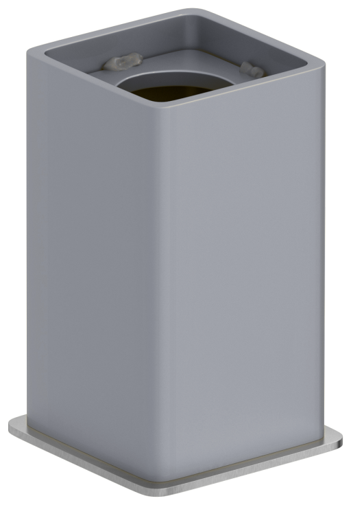 Модуль скрытого подключения Сунержа для &quot;МЭМ CUBE&quot; RAL 7040 Серое окно