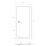 Душевой поддон из стеклокомпозита (SMC) TRAY-M-AH-35-W Cezares TRAY-M-AH-120/90-ML