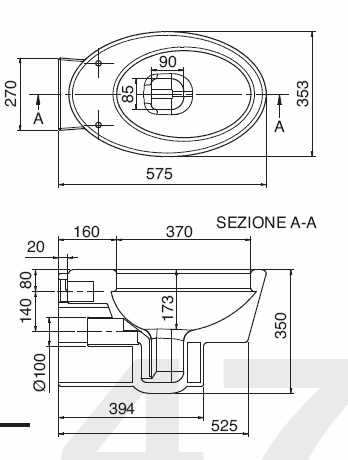Унитаз Scarabeo Wish 2006