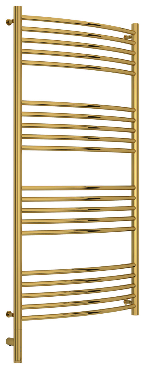 Полотенцесушитель электрический Сунержа Богема 3.0 выгнутая 1200х600 МЭМ левый Золото