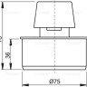 Вентиляционный клапан DN75 Alcadrain APH75