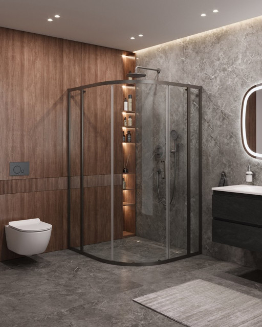 Душевой уголок MOLVENO-RH-11 Cezares MOLVENO-RH-11-130/120-P-Cr