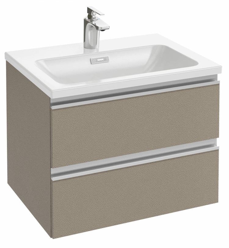 Мебель для раковины-столешницы 60 см, 2 выдвижных ящика, серый антрацит Jacob Delafon VOX EB2030-RA-442